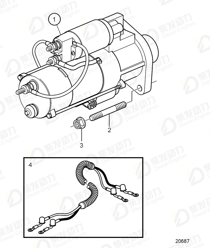 volvo penta Wiring harness 3817049 Drawing volvo penta Wiring harness 3817049 Drawing